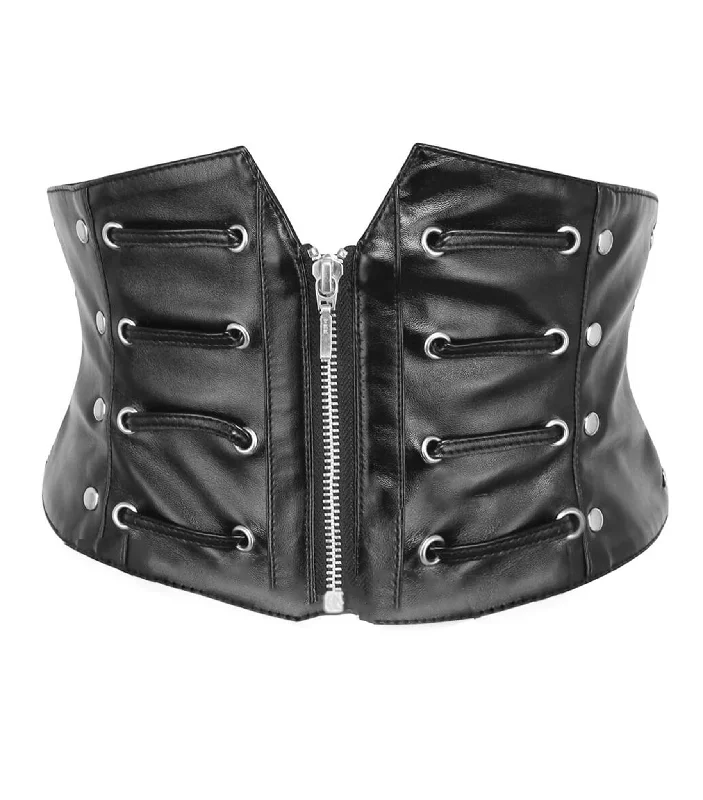 corset top with pearl lace-Gothic Corset Belt