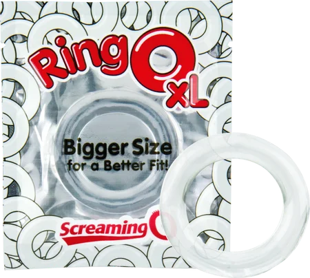 cock ring with sleek design-Ringo XL (Clear)