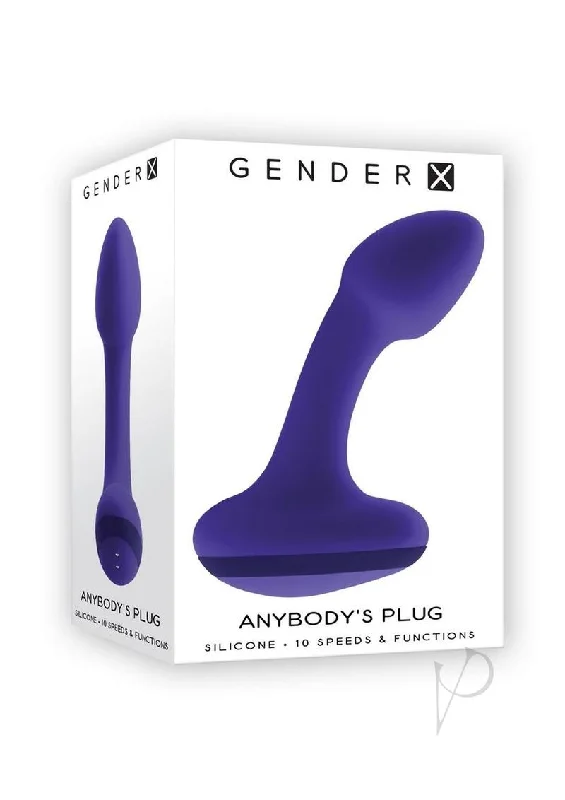 Anal toys for discreet fun-Gx Anybodys Plug Blue