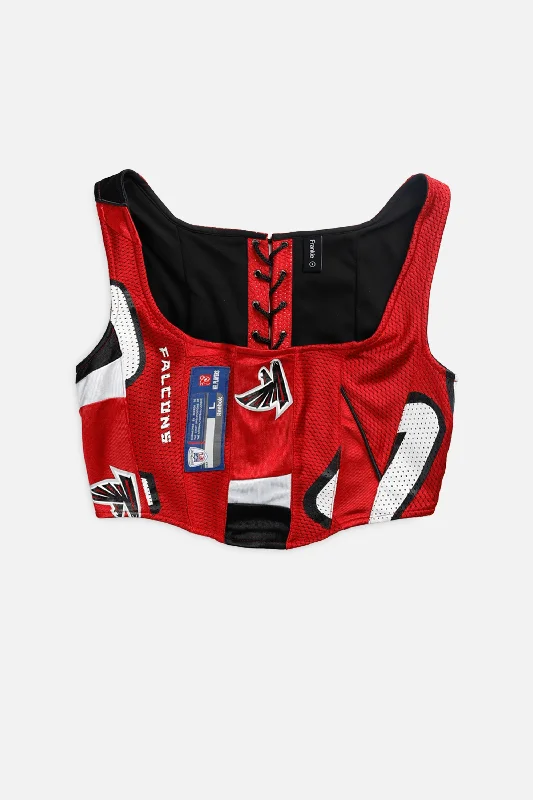 corset for vintage costume-Rework Atlanta Falcons NFL Corset - S