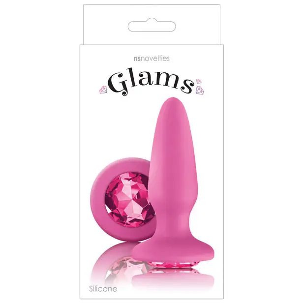 Anal toys for sensory play-Glams Anal Plug with Gem