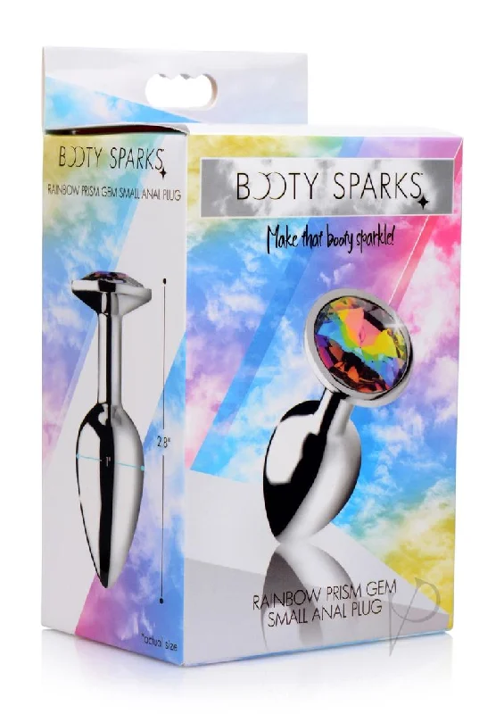 Anal toys for fast wash-Booty Sparks Rainbow Prism Gem Plug Sm