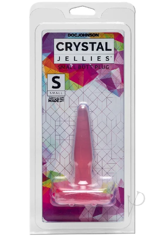 Rechargeable anal toys options-Crystal Jellies Butt Plug Sm Pink