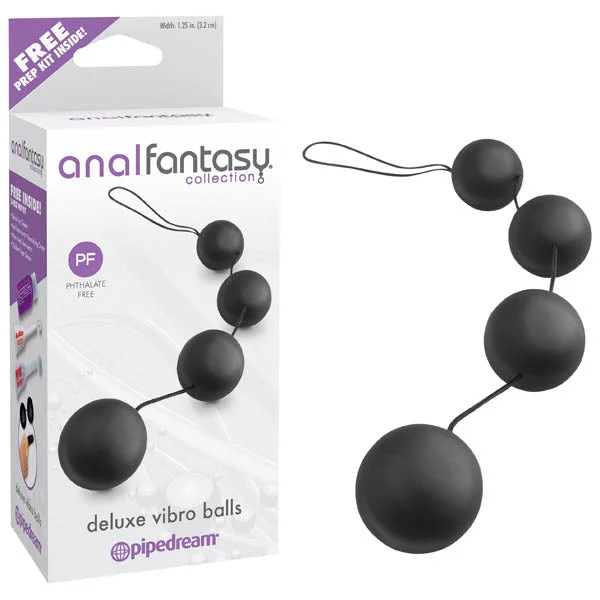 Anal toys for safe calm-Anal Fantasy Collection Deluxe Vibro Balls Anal Beads