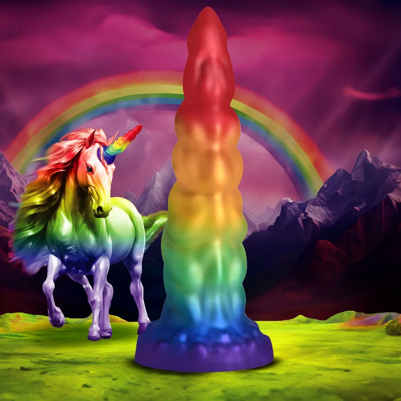 multi-speed dildo-Magic Rider Unicorn Silicone Dildo