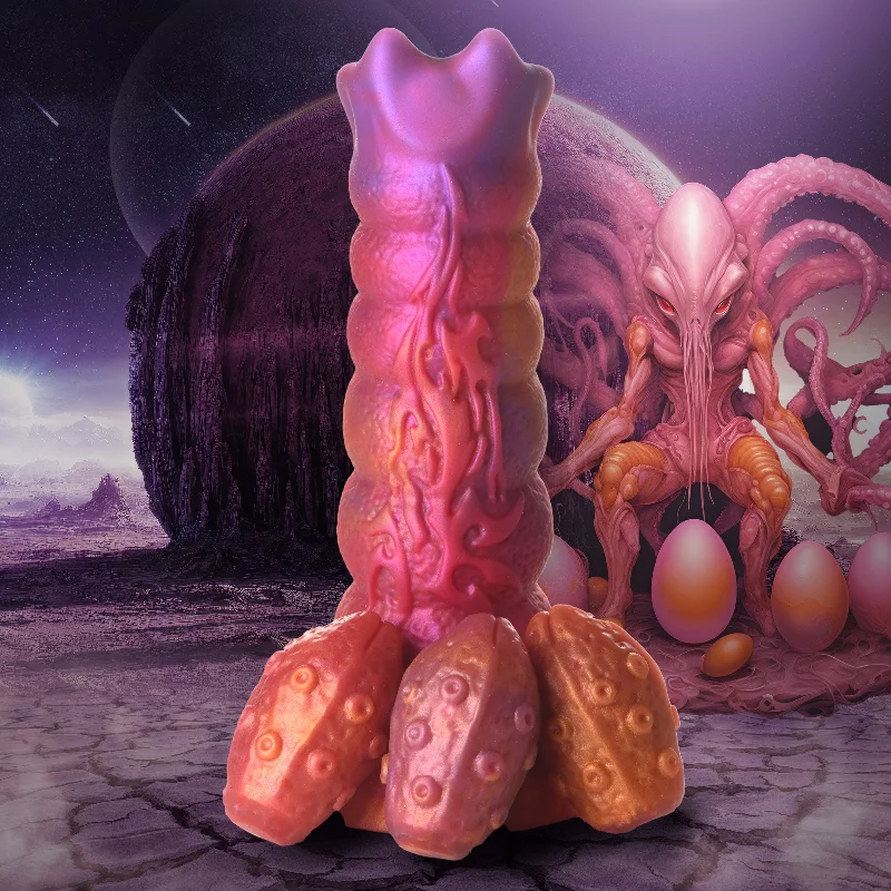 jelly dildo-Nymphoid Ovipositor Silicone Dildo