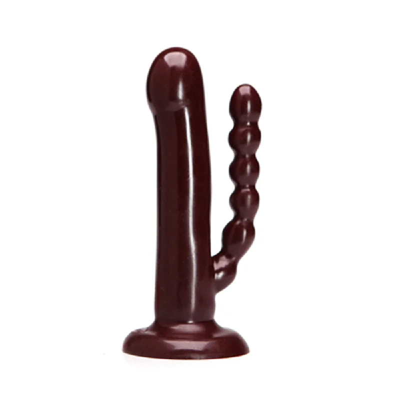 blue beginner dildo-Tantus The DP Double Dildo Oxblood (Bag)