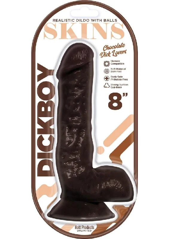 large fantasy dildo-Dickboy Skins Chocolate Lovers Dildo