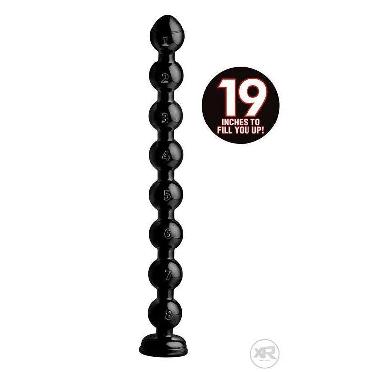 glass luxury dildo-Hosed 2" Beaded Anal Snake