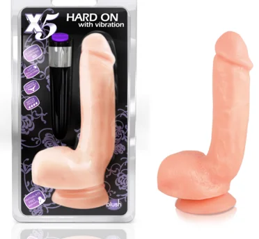 smooth firm dildo-Blush X5 Hard On Vibrator