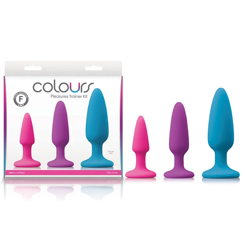 Anal toys with travel pouch-Colours Pleasures Butt Plug Trainer Kit Multicolour