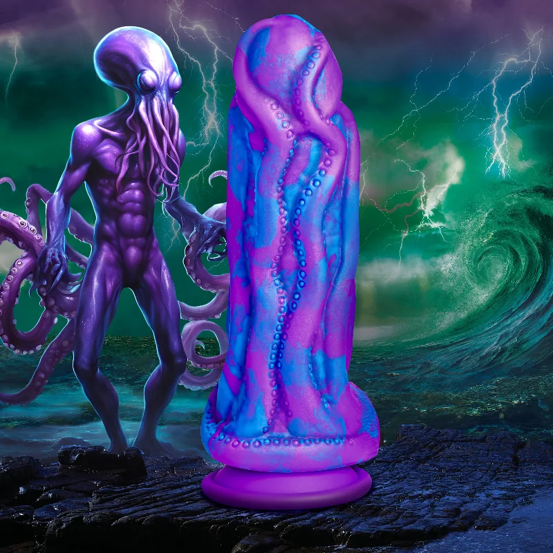 small thrusting dildo-Octophallus Silicone Dildo