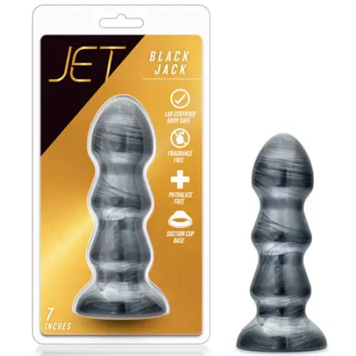 Anal toys for gentle massage-Blush Jet Black Jack 7 in. Anal Plug