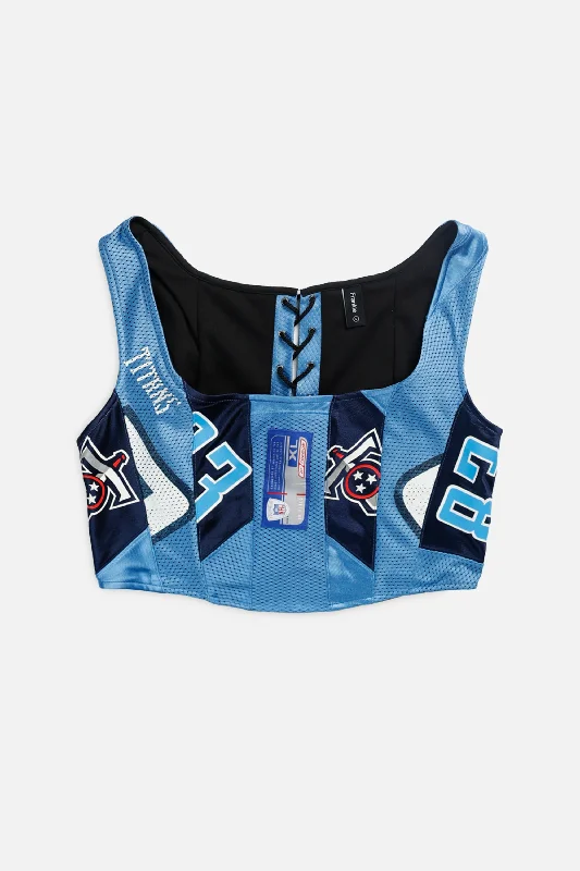 corset for workout shaping-Rework Tennessee Titans NFL Corset - L