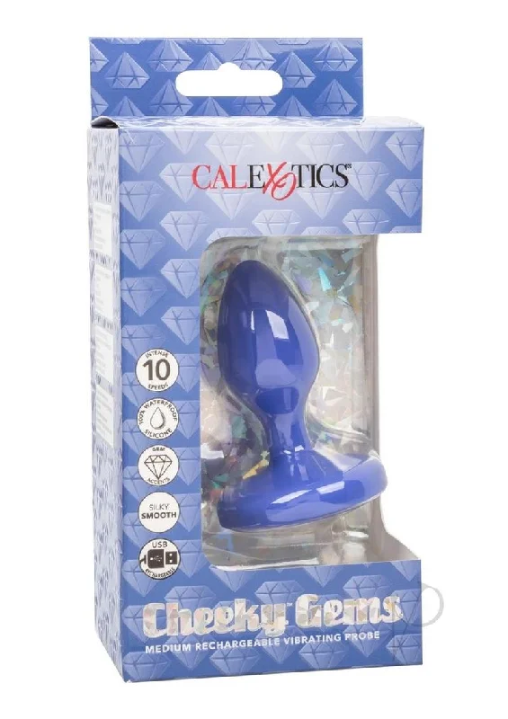 Anal toys for quick sessions-Cheeky Gems Recharge Vibe Probe Md Blu