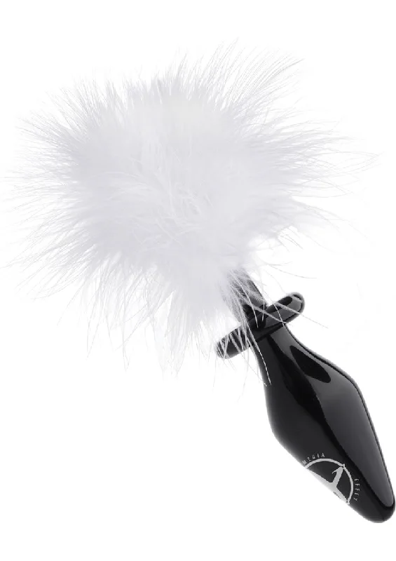 Anal toys with luxury touch-Tailz Fluffer Bunny Tail Glass Anal Plug