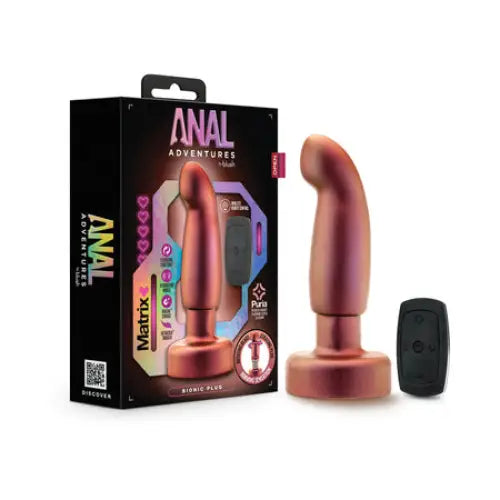 Ergonomic anal toys design-Anal Adventures Matrix By Blush Bionic Plug with Remote