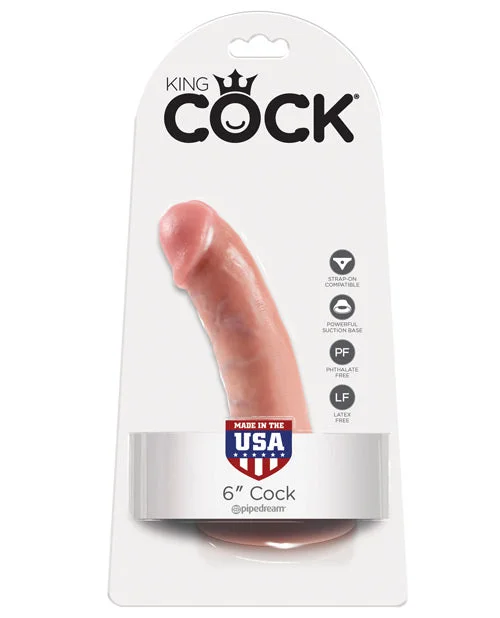 realistic large dildo-King Cock 6" Cock - Flesh