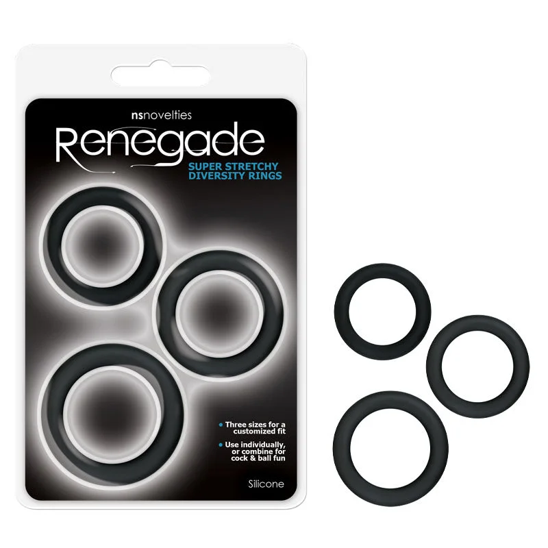 cock ring for sensitivity boost-Renegade Diversity Rings-(nsn-1116-43)