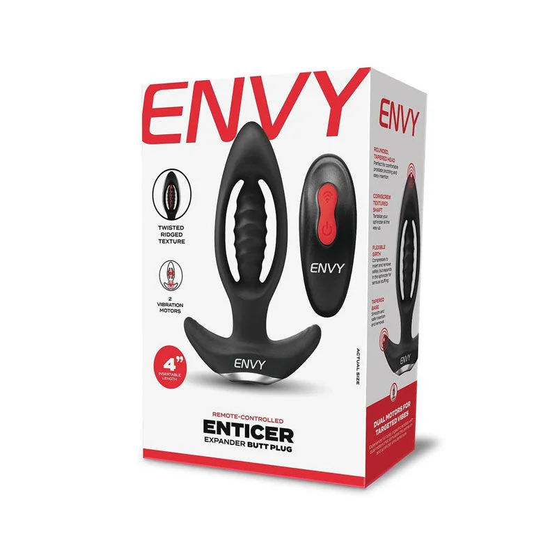 Anal toys with sleek packaging-Envy Enticer Expander Butt Plug