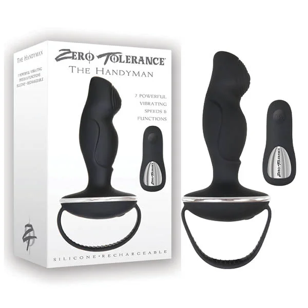 Anal toys with cool texture-Zero Tolerance The Handyman P-spot Stimulator Butt Plug