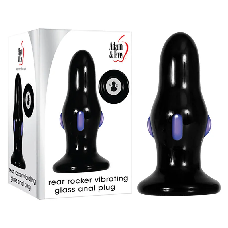 Anal toys for intimate sessions-Adam & Eve REAR ROCKER Glass Butt Plug