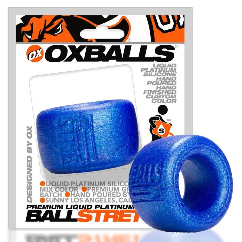 cock ring for solo sessions-Balls T Ballstretcher Blueballs