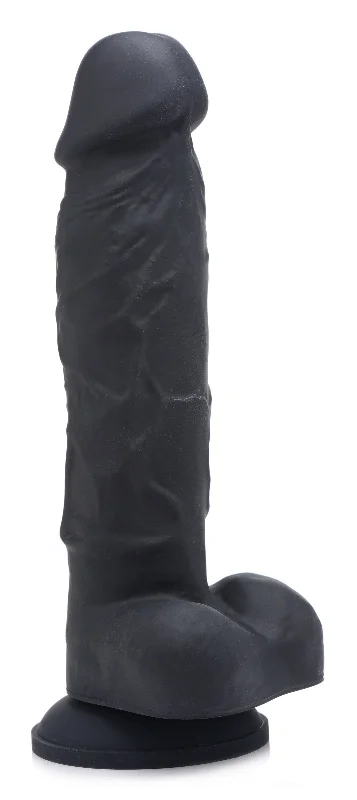 thin soft dildo-Power Pecker 7 Inch Silicone Dildo With Balls