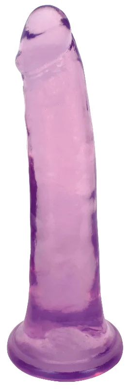 blue silicone dildo-8 Inch Slim Stick Grape Ice Dildo