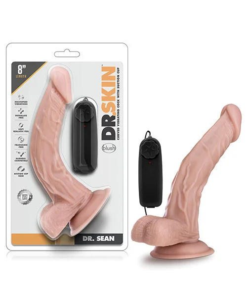 red large dildo-Blush Dr. Skin Dr. Sean 8" Cock w/Suction Cup - Vanilla