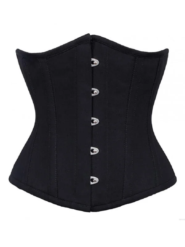 corset dress for prom event-Black waist reducing  underbust corset