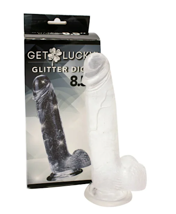 vibrating smooth dildo-Get Lucky ''Glitter'' Dick 8.5''