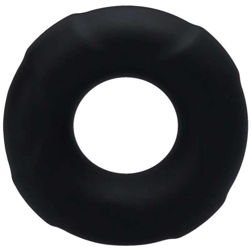 cock ring with stylish finish-Buoy C-Ring Medium Onyx