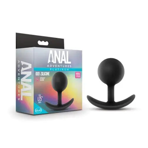 Anal toys with vibrant colors-Blush Anal Adventures Platinum Silicone Weighted Vibra Plug