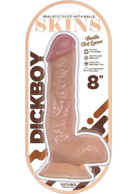 vibrating hands-free dildo-Dickboy Skins Vanilla Lovers Dildo