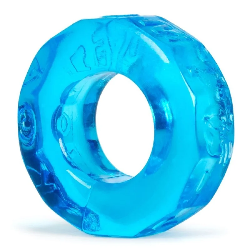 cock ring material durability-Oxballs Sprocket Cock Ring Ice Blue