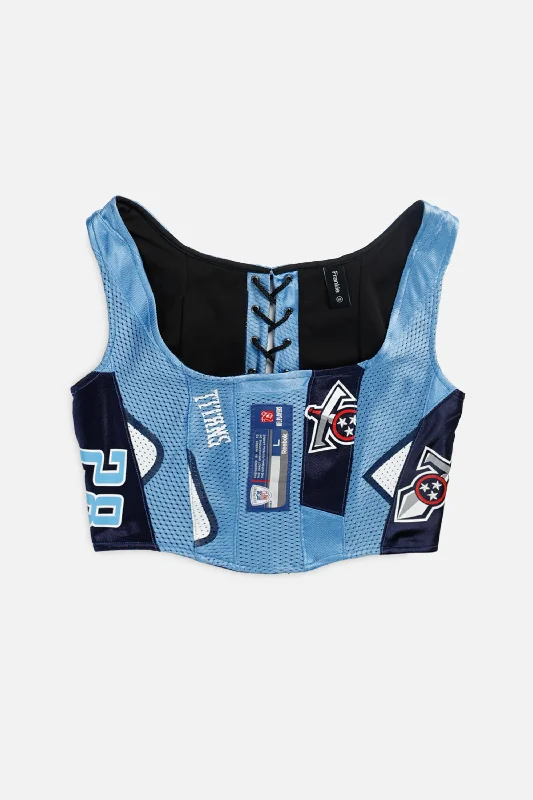 corset under dress outfit-Rework Tennessee Titans NFL Corset - XS