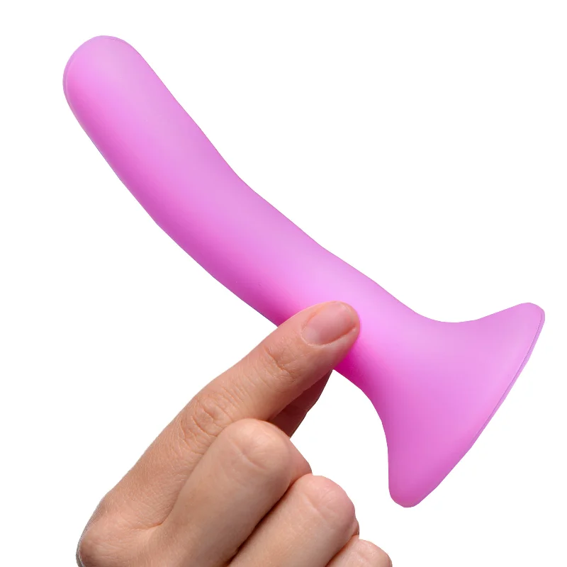 thick glass dildo-Pink Silicone Strap-on Dildo