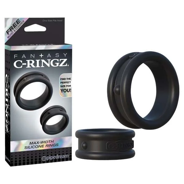 cock ring for discreet joy-Fantasy C-Ringz Max Width Silicone Rings-(pd5905-23)