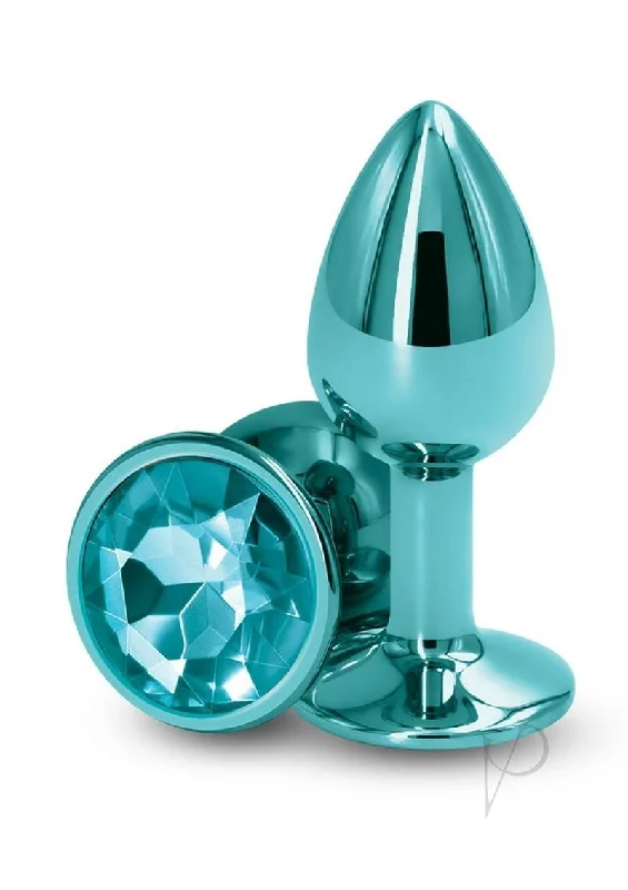 Anal toys with smooth texture-Rear Assets Small Teal