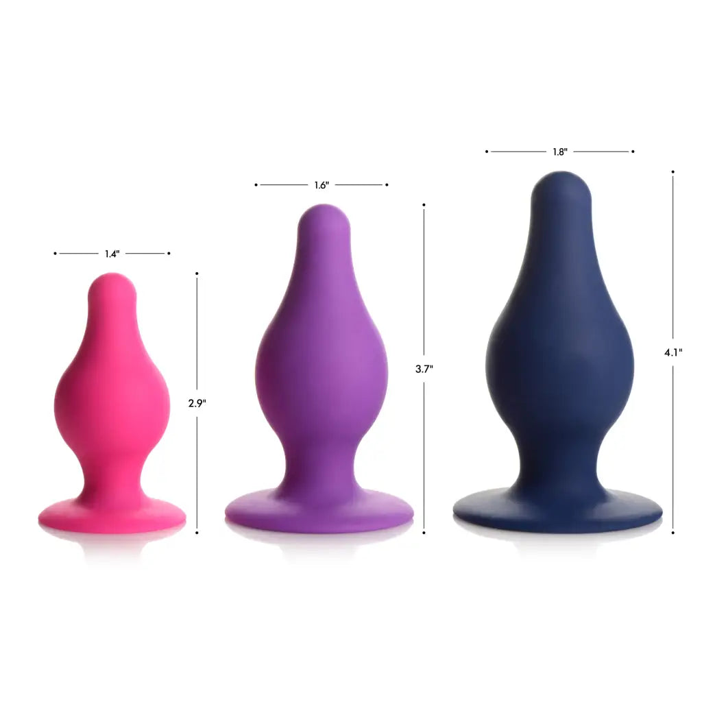 Anal toys with velvet touch-Squeezable Tapered Anal Plug