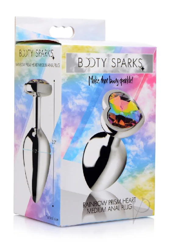 Anal toys for free fun-Booty Sparks Rainbow Prism Heart Plug Md