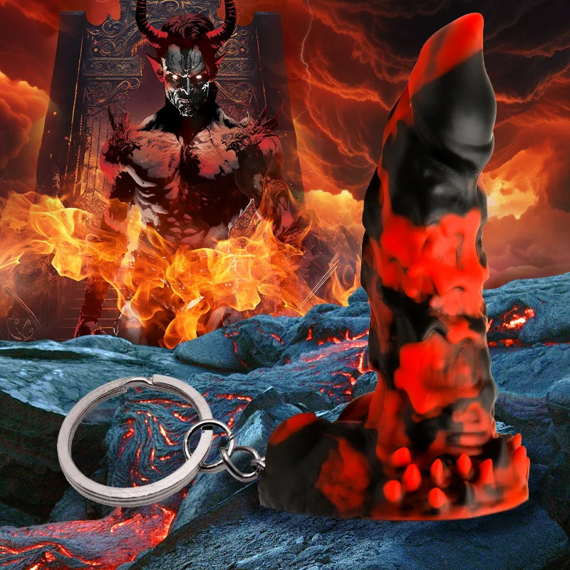 realistic remote control dildo-Fire Demon Mini Dildo Key Chain