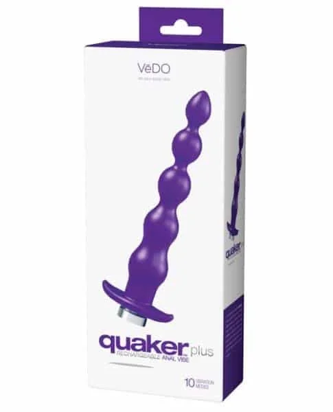 Anal toys for playful exploration-Anal Vibrator Plus Quaker Rechargeable Beads