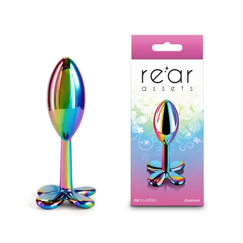 Anal toys with hushed action-Rear Assets Clover Butt Plug - Multicolour