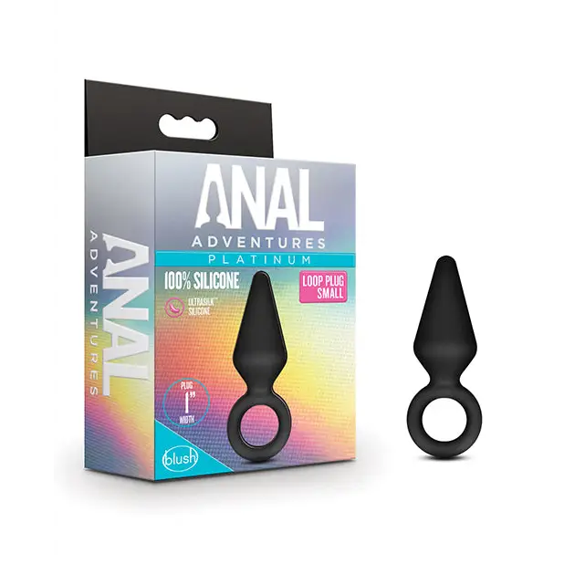 Anal toys with low price-Blush Anal Adventures Platinum Silicone Loop Plug