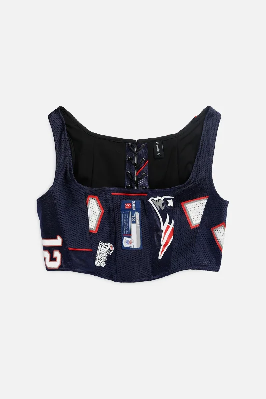 corset for belly shaping-Rework New England Patriots NFL Corset - S