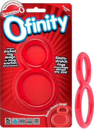 cock ring sizing hacks-Ofinity (Red)