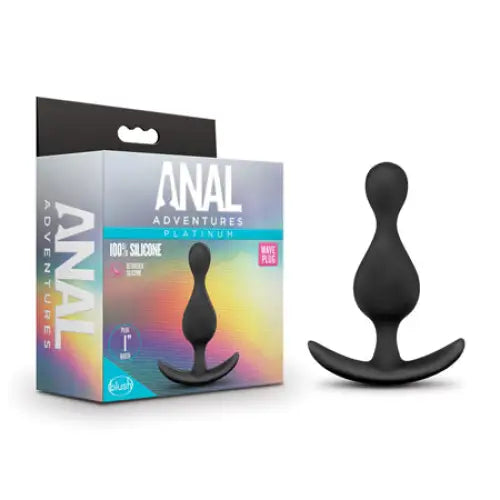 Anal toys with long-lasting battery-Blush Anal Adventures Platinum Silicone Wave Plug