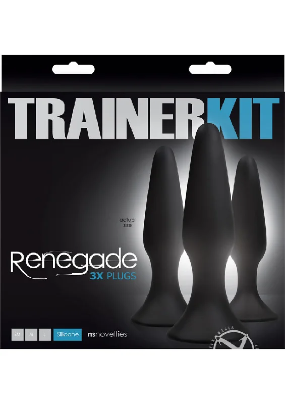 Anal toys with minimalist design-Renegade Sliders Trainer Kit 3pc Black